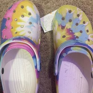 Tye Dye Crocs Womens Size 9
